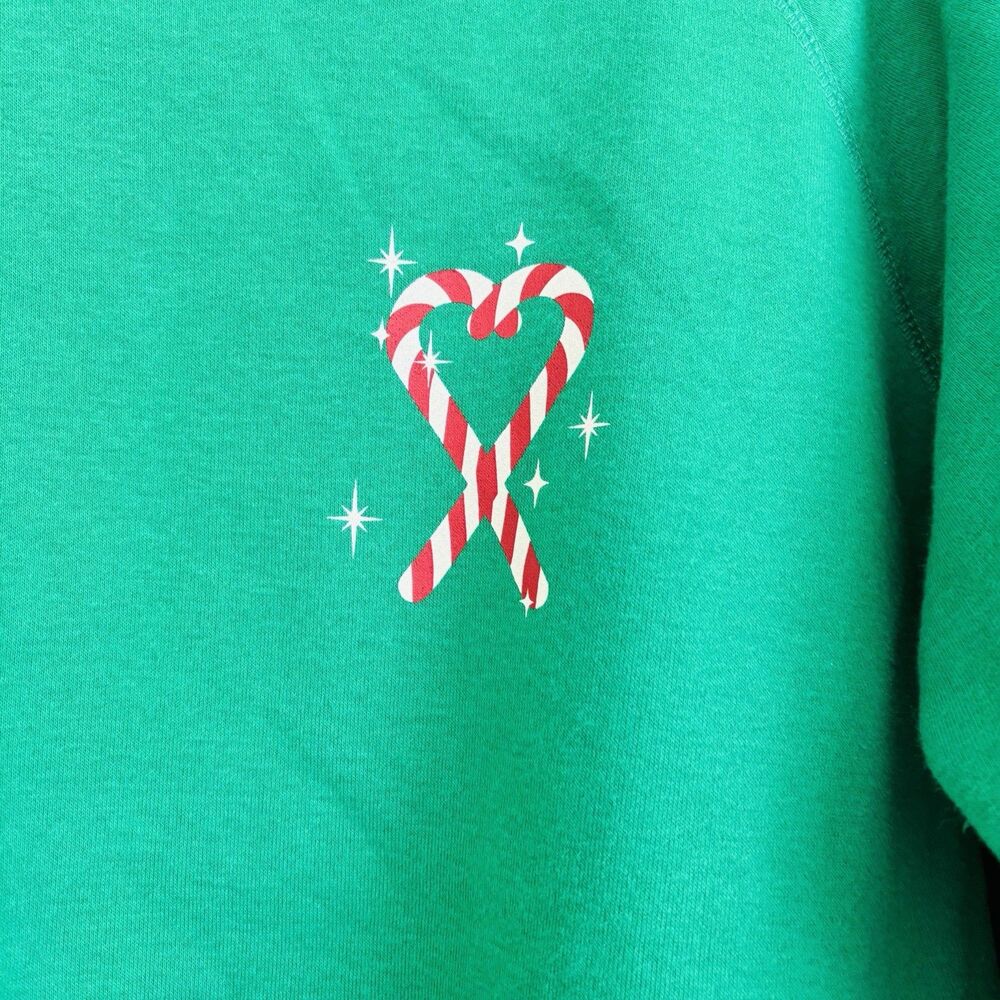 Wildfox Sweatshirt Women's Green Pullover Tinis & Tinsel Designer Fashion M/L/XL - Picture 4 of 8
